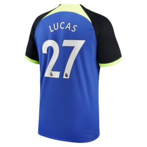 Tottenham Hotspur Away Stadium Shirt 2022-23 - Mens with Lucas 27 printing