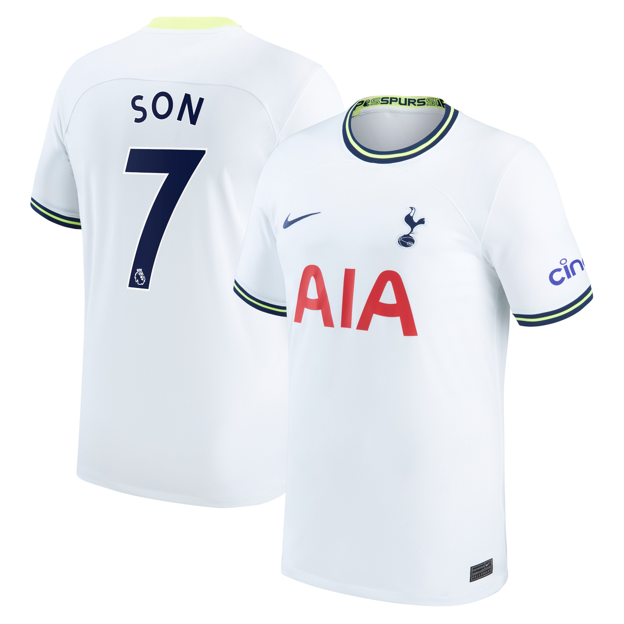 Tottenham Hotspur Home Stadium Shirt 2022-2023 with Son 7 printing