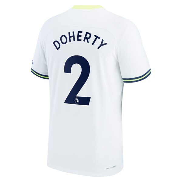 Tottenham Hotspur Home Vapor Match Shirt 2022-2023 with Doherty 2 printing