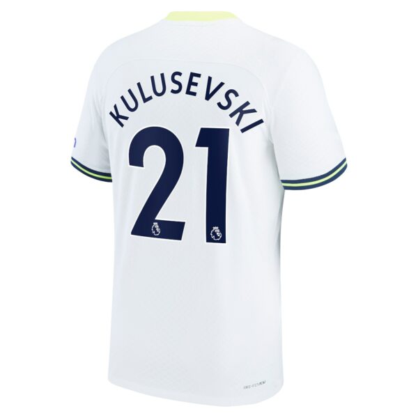 Tottenham Hotspur Home Vapor Match Shirt 2022-2023 with Kulusevski 21 printing