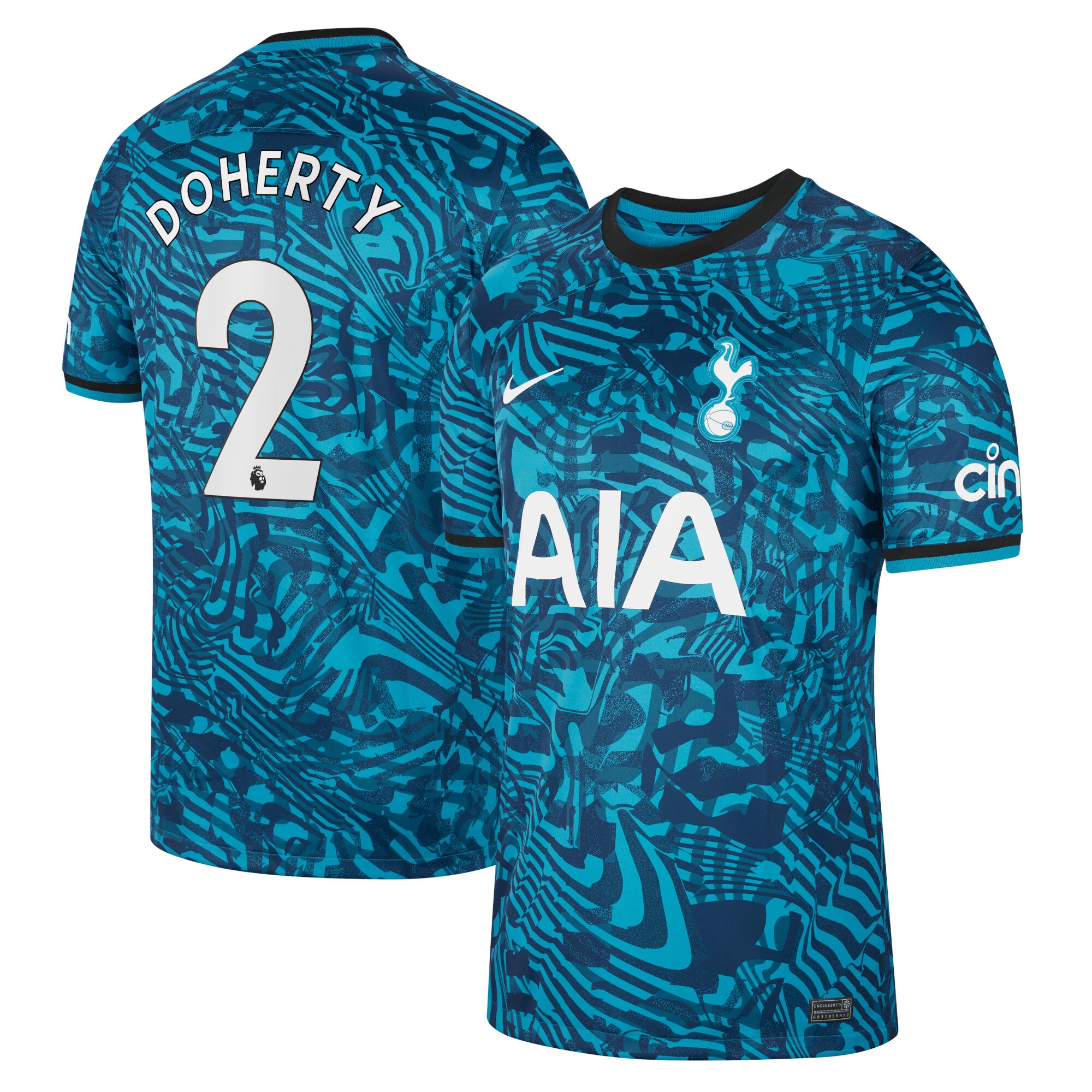 Tottenham Hotspur Third Stadium Shirt 2022-23 with Doherty 2 printing