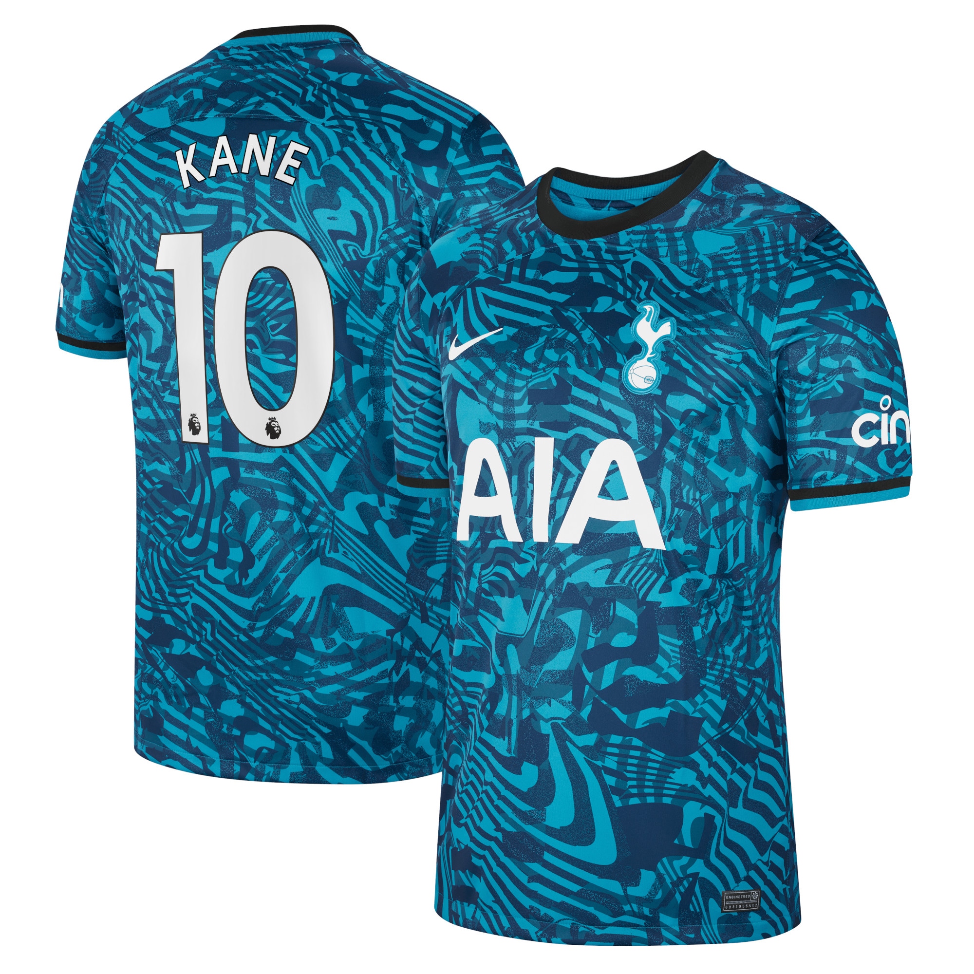Tottenham Hotspur Third Stadium Shirt 2022-23 with Kane 10 printing