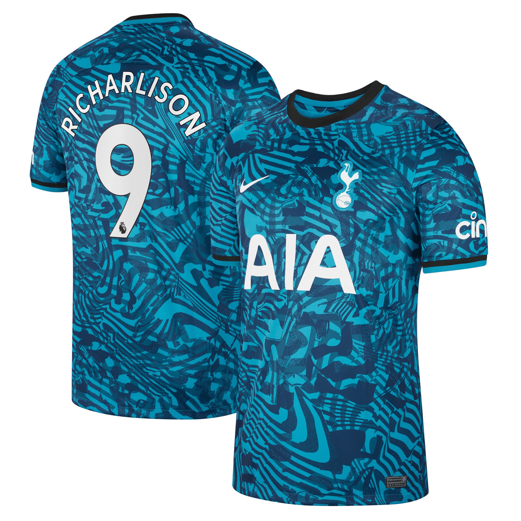 Tottenham Hotspur Third Stadium Shirt 2022-23 with Richarlison 9 printing