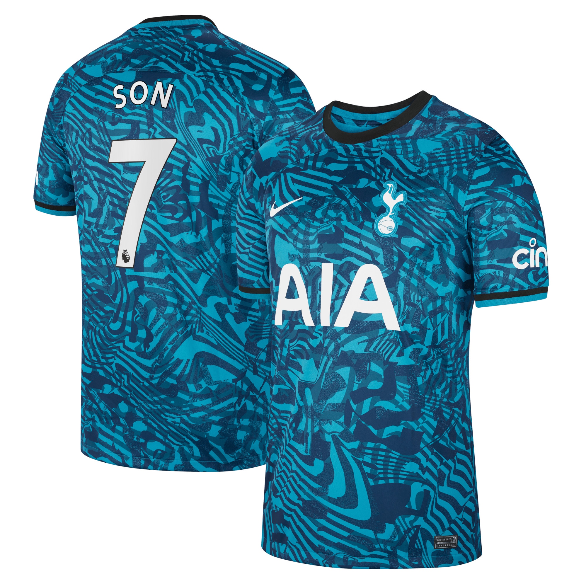 Tottenham Hotspur Third Stadium Shirt 2022-23 with Son 7 printing