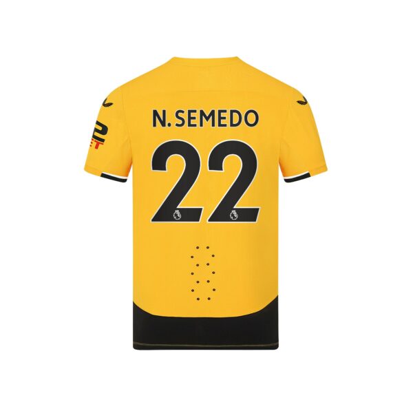 Wolverhampton Wanderers Home Pro Shirt 2022-23 with N.Semedo 22 printing